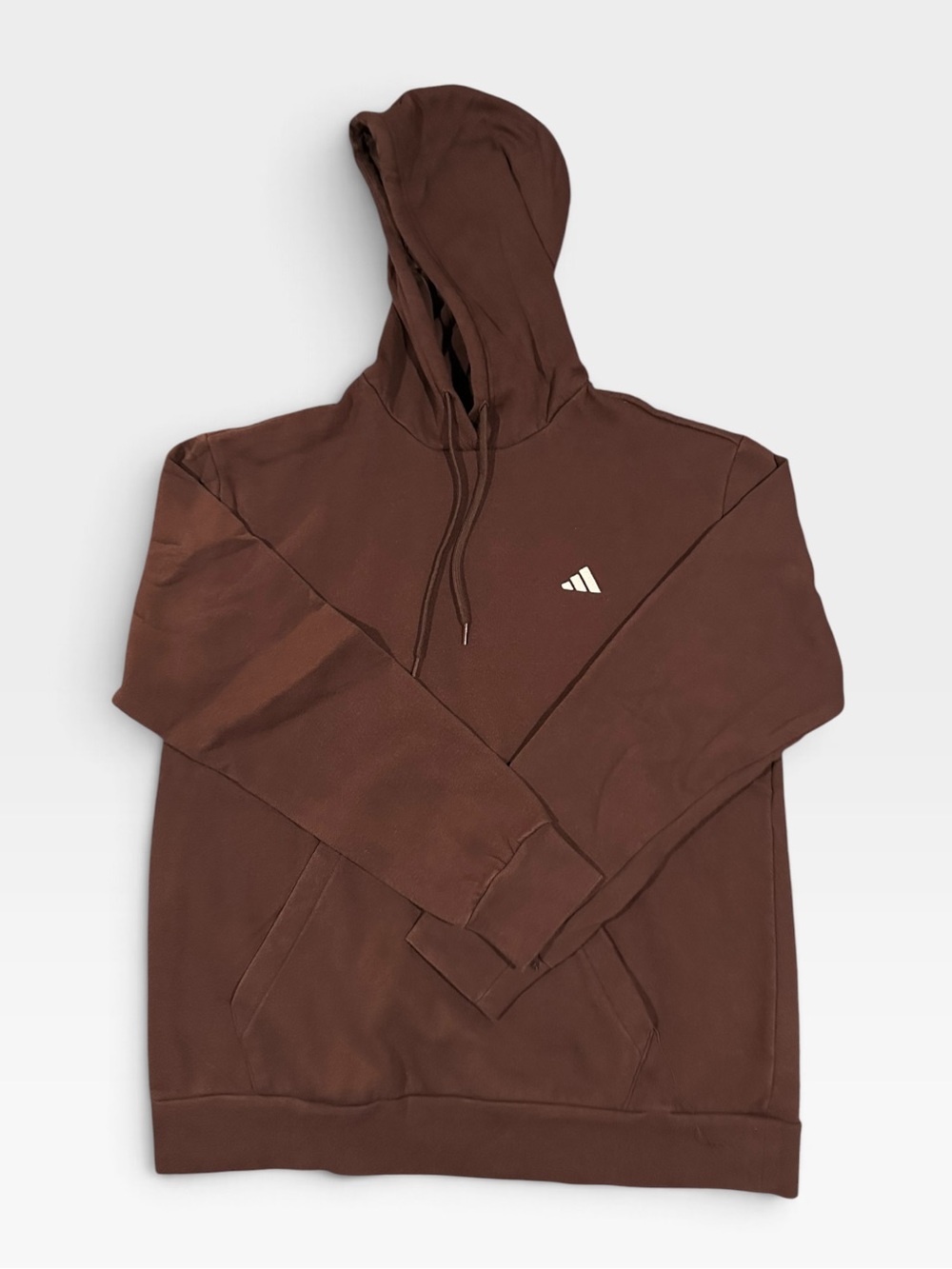 Adidas Women's Essentials Fleece Hoodie Dark Brown Size Large (US L 16-18)